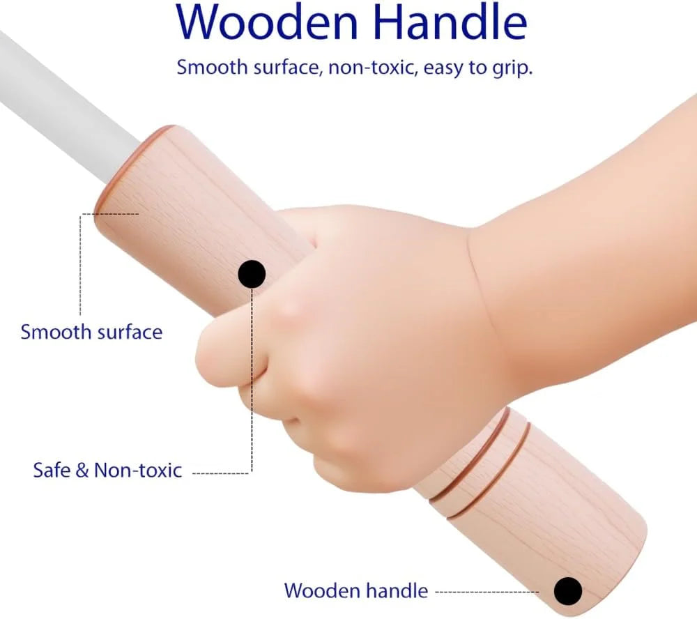 Wooden Handle Jump Rope – Adjustable Length