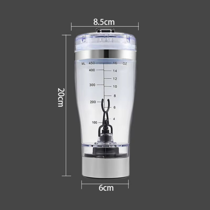 600Ml Electric Protein Shake Stirrer USB Shake Bottle Milk Coffee Blender Kettle Sports and Fitness Charging Electric Shaker Cup