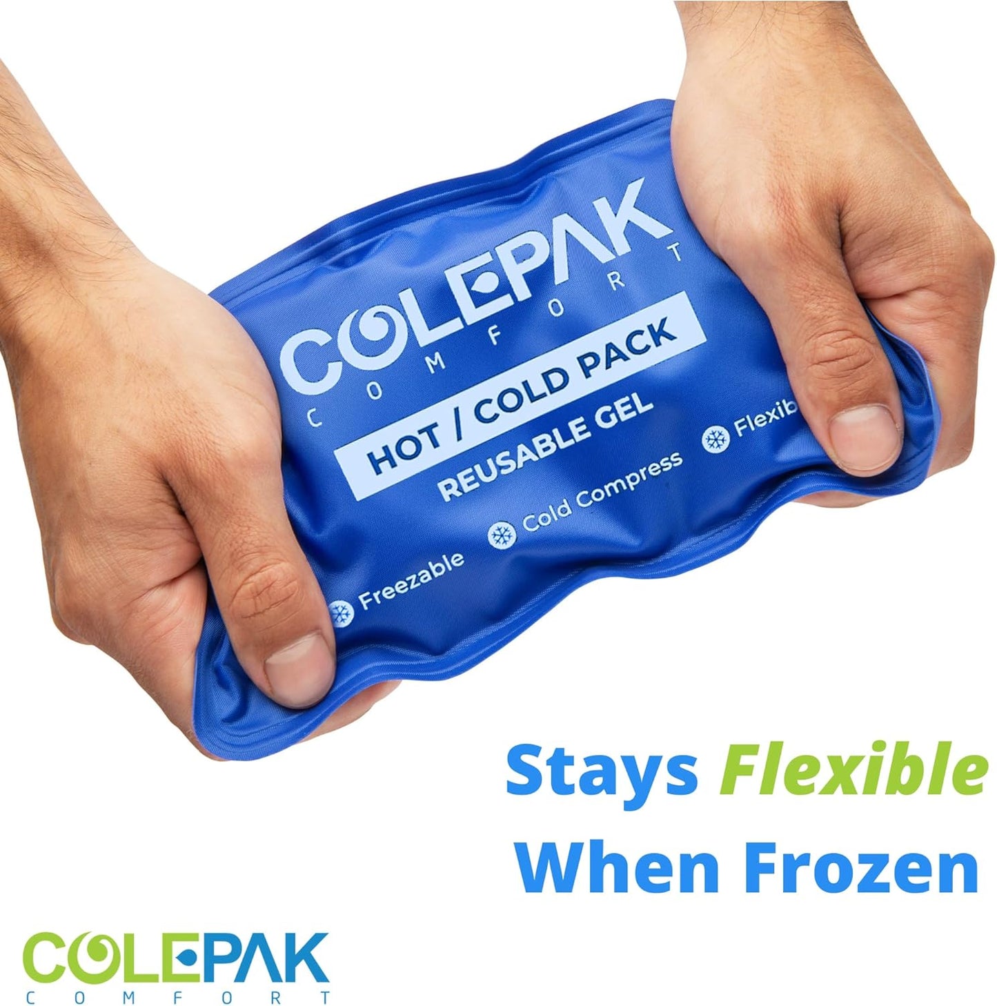 Hot & Cold Reusable Gel Ice Packs – 2 Count (Pack of 1)