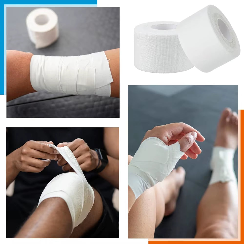 White Athletic Sports Tape – Strong Adhesive