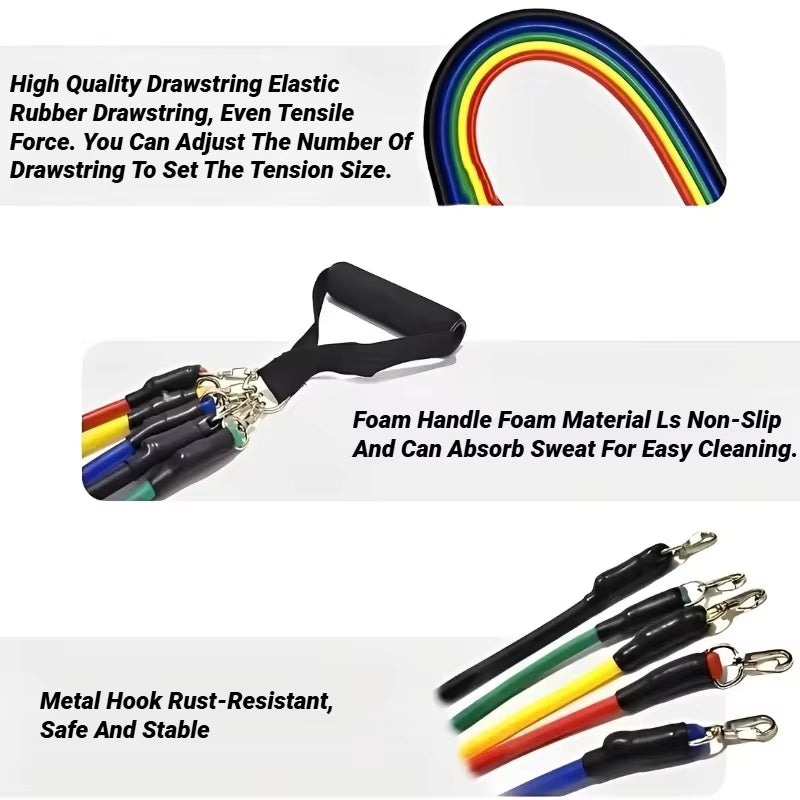 11-Piece Resistance Band Training Kit